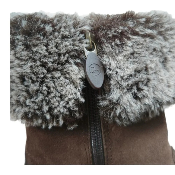 Blondo Canada Leather Suede Winter Fur Trim AquaProtect Boots - Picture 7 of 9